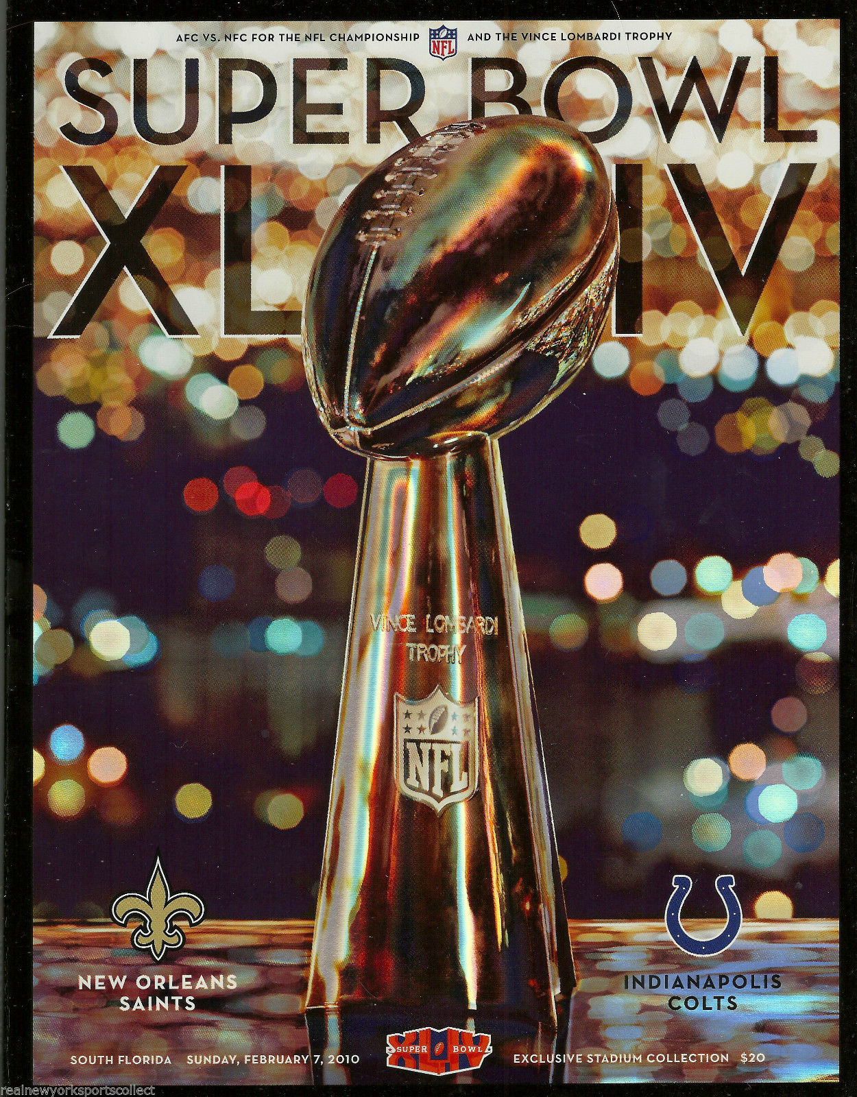 Super Bowl XLIV       Program
