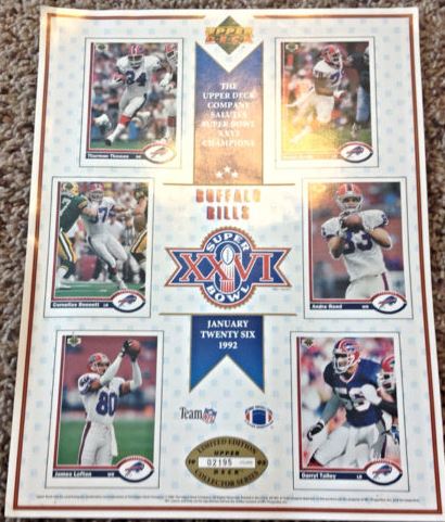 Super Bowl XXVI       Card Set
