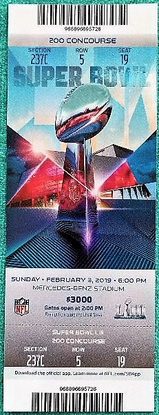 Super Bowl LIII       Ticket