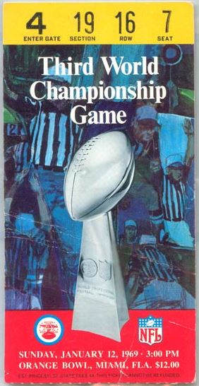 Super Bowl III        Ticket