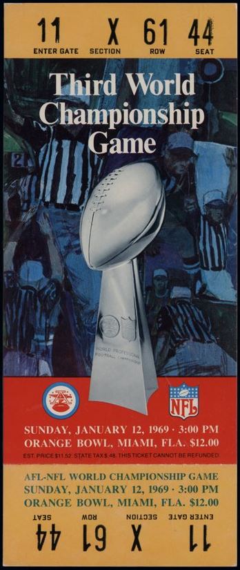 Super Bowl III        Ticket