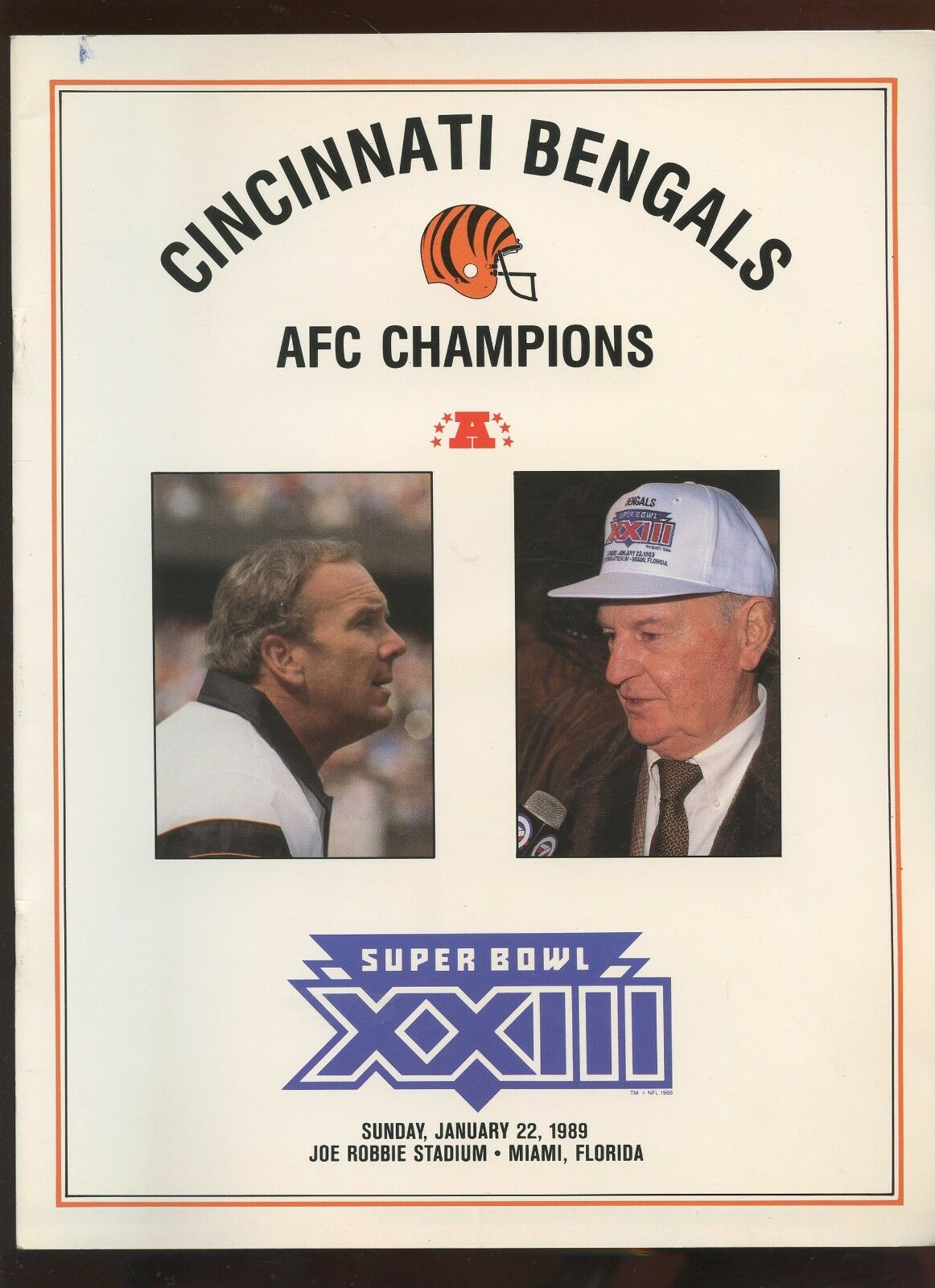 Super Bowl XXIII      Program