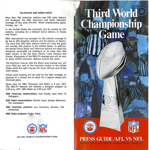 Super Bowl III        Program