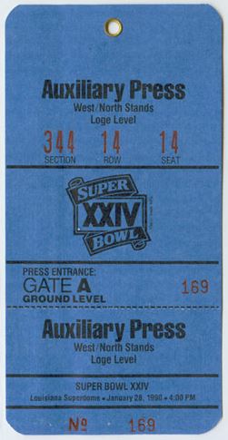 Super Bowl XXIV       Pass