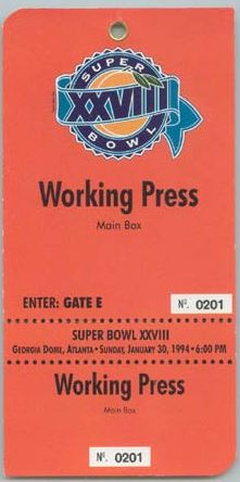 Super Bowl XXVIII     Pass