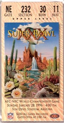 Super Bowl XXX        Ticket