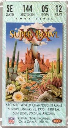 Super Bowl XXX        Ticket