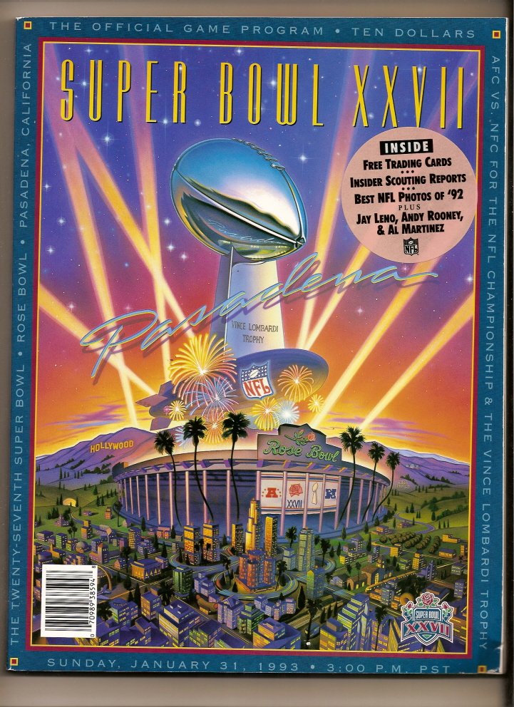 Super Bowl XXVII      Program