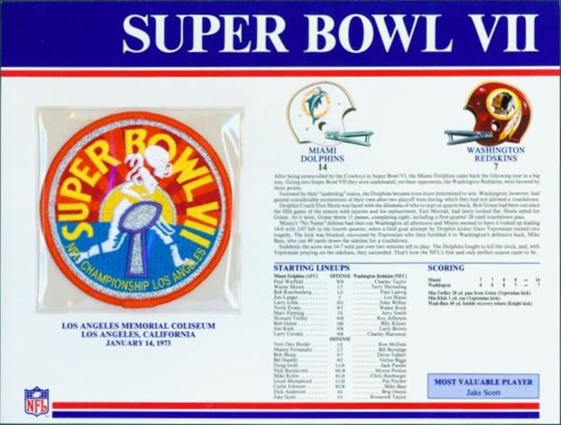 Super Bowl VII        Patch