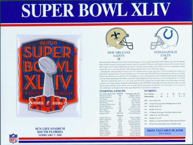 Super Bowl XLIV       Patch