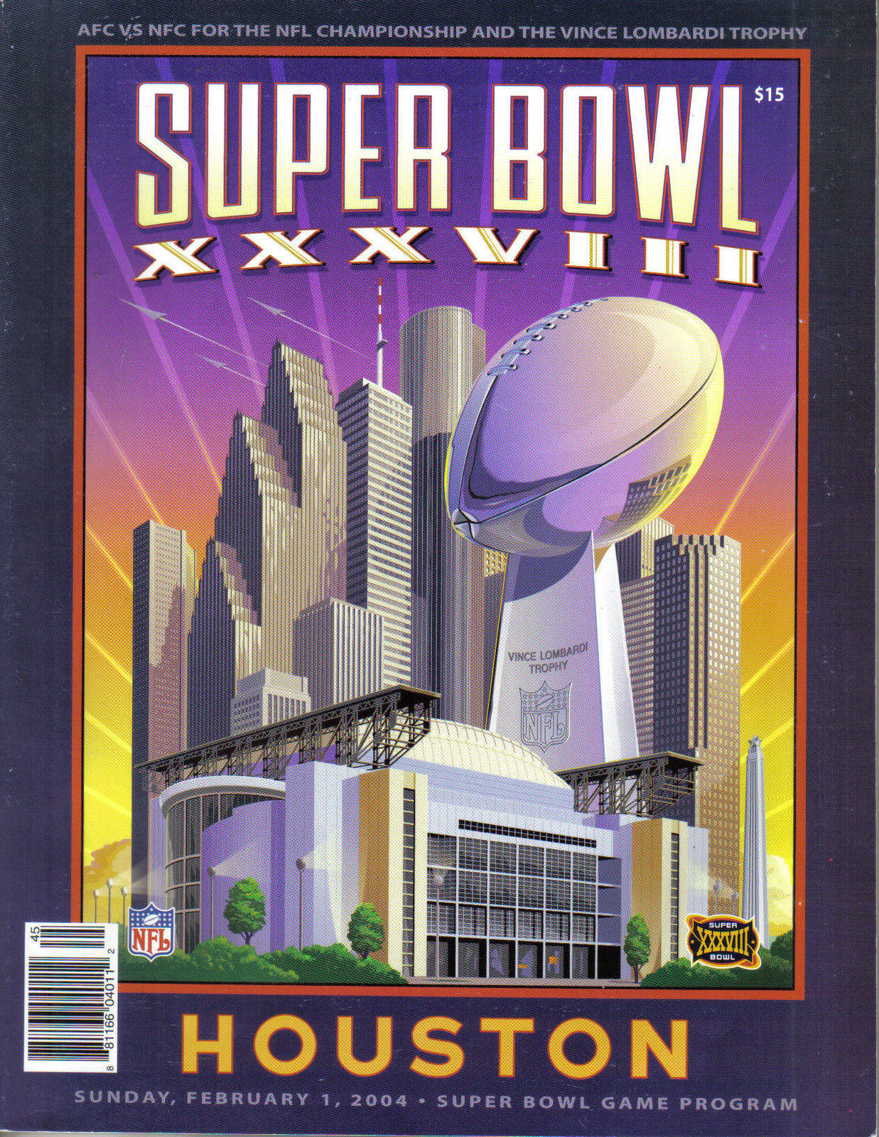 Super Bowl XXXVIII    Program