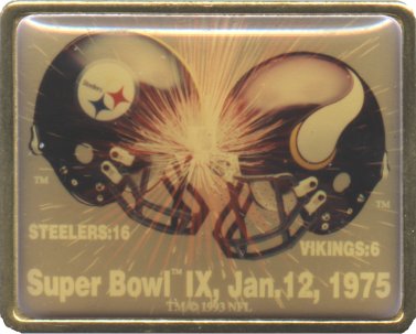 Super Bowl IX         Pin