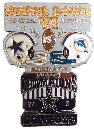 Super Bowl VI         Pin